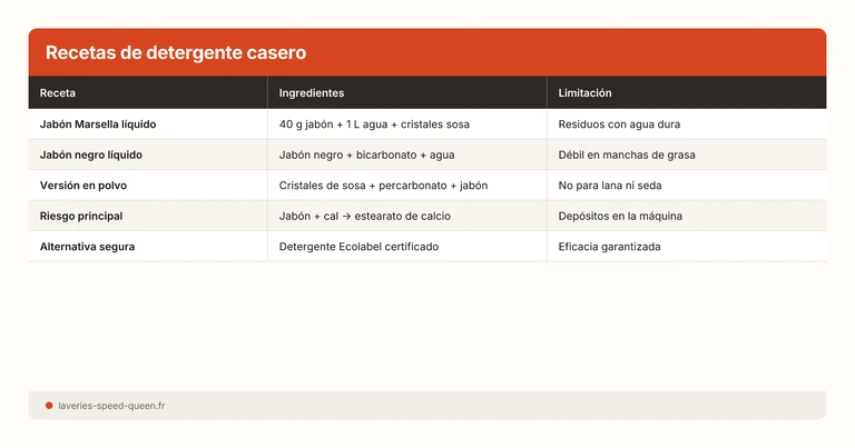 Recetas de detergente casero
