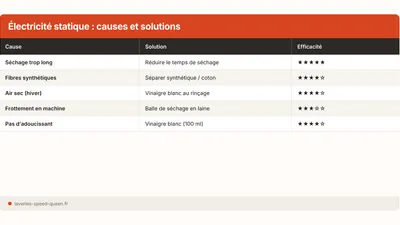 Électricité statique du linge : causes et solutions