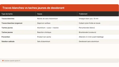 Traces de déodorant : enlever les taches blanches