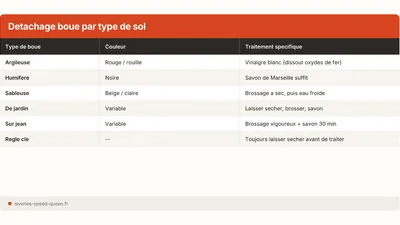 Enlever une tache de terre ou de boue sur un vêtement