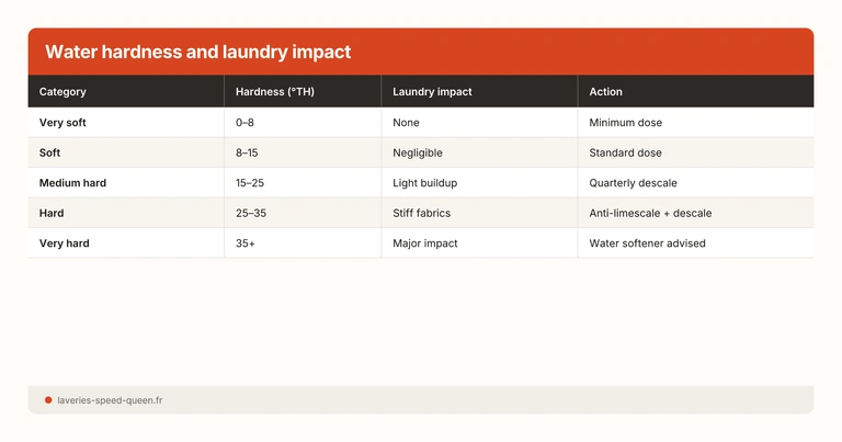 Water hardness and laundry impact