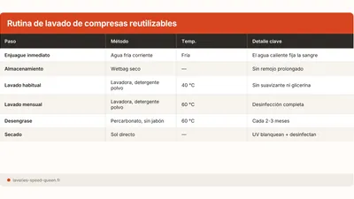 Como lavar compresas reutilizables: rutina completa
