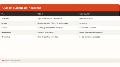 Cómo lavar un traje de neopreno (surf, buceo, triatlón)