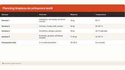 Limpieza de primavera: checklist completa de colada