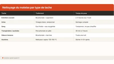 Comment nettoyer un matelas : taches, odeurs et entretien