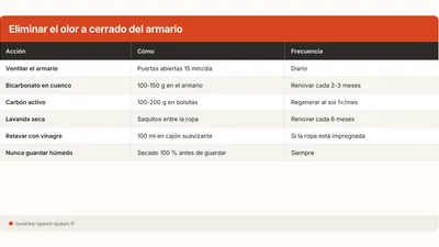Olor a cerrado en el armario: causas y soluciones