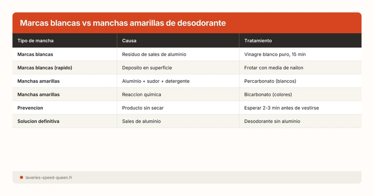 Marcas blancas vs manchas amarillas de desodorante