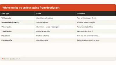 Deodorant Marks: How to Remove White and Yellow Stains