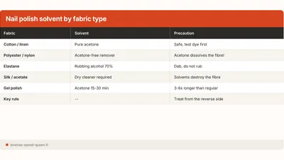 How to Remove Nail Polish from Clothes by Fabric Type