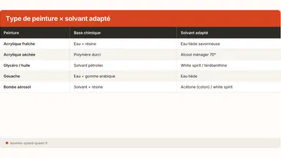 Enlever une tache de peinture sur un vêtement