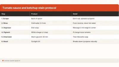 How to Remove a Tomato Sauce or Ketchup Stain
