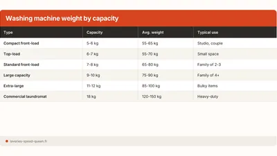 How Much Does a Washing Machine Weigh? By Capacity